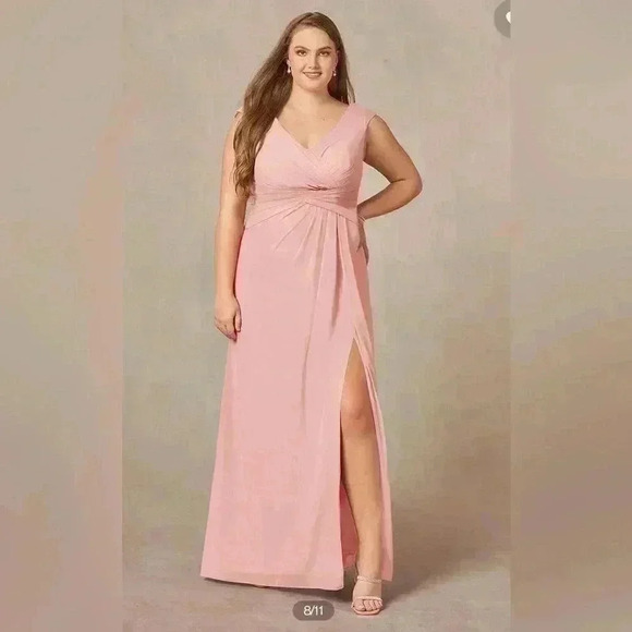 NWT Azazie Sally Dress size C A-Line  Sleeveless Bridesmaid Mother  Celebration - Picture 1 of 9